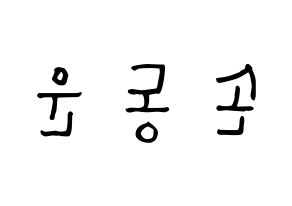 KPOP Highlight(하이라이트、ハイライト) 손동운 (ソン・ドンウン, ソン・ドンウン) 無料サイン会用、イベント会用応援ボード型紙 左右反転