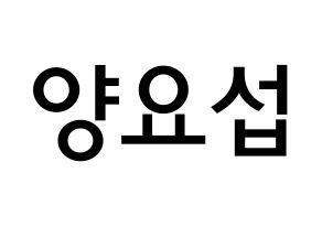 KPOP Highlight(하이라이트、ハイライト) 양요섭 (ヤン・ヨソプ, ヤン・ヨソプ) 無料サイン会用、イベント会用応援ボード型紙 通常