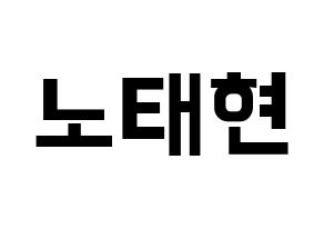 KPOP HOTSHOT(핫샷、ホットショット) 태현 (KID MONSTER) k-pop アイドル名前 ファンサボード 型紙 通常