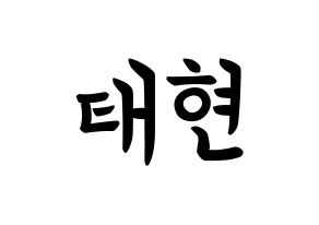KPOP HOTSHOT(핫샷、ホットショット) 태현 (ノ・テヒョン, KID MONSTER) k-pop アイドル名前　ボード 言葉 通常