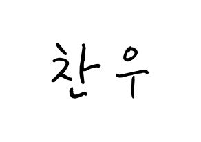 KPOP iKON(아이콘、アイコン) 정찬우 (チョン・チャヌ, CHAN) k-pop アイドル名前　ボード 言葉 通常