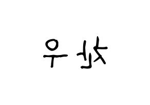 KPOP iKON(아이콘、アイコン) 정찬우 (CHAN) 名前 応援ボード 作り方 左右反転