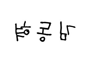 KPOP iKON(아이콘、アイコン) 김동혁 (DK) 名前 応援ボード 作り方 左右反転