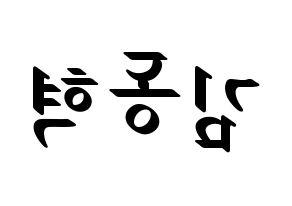 KPOP iKON(아이콘、アイコン) 김동혁 (DK) 応援ボード ハングル 型紙  左右反転