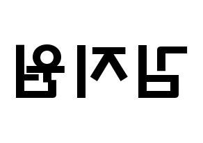 KPOP iKON(아이콘、アイコン) BOBBY (キム・ジウォン, BOBBY) 応援ボード、うちわ無料型紙、応援グッズ 左右反転
