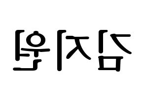 KPOP iKON(아이콘、アイコン) BOBBY (BOBBY) プリント用応援ボード型紙、うちわ型紙　韓国語/ハングル文字型紙 左右反転