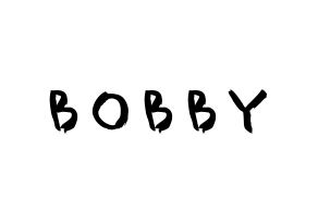 KPOP iKON(아이콘、アイコン) BOBBY (キム・ジウォン, BOBBY) 応援ボード、うちわ無料型紙、応援グッズ 通常