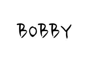 KPOP iKON(아이콘、アイコン) BOBBY (BOBBY) k-pop 応援ボード メッセージ 型紙 通常