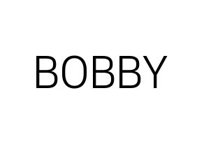 KPOP iKON(아이콘、アイコン) BOBBY (BOBBY) プリント用応援ボード型紙、うちわ型紙　韓国語/ハングル文字型紙 通常