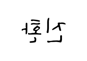 KPOP iKON(아이콘、アイコン) 김진환 (JAY) 応援ボード ハングル 型紙  左右反転