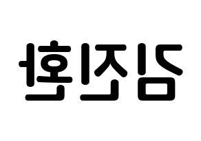 KPOP iKON(아이콘、アイコン) 김진환 (キム・ジンファン, JAY) k-pop アイドル名前　ボード 言葉 左右反転