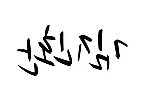 KPOP iKON(아이콘、アイコン) 김진환 (JAY) k-pop 応援ボード メッセージ 型紙 左右反転