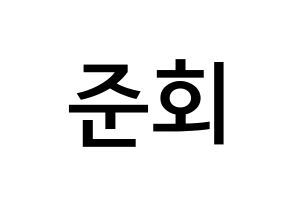 KPOP iKON(아이콘、アイコン) 구준회 (ク・ジュンフェ, JU-NE) 無料サイン会用、イベント会用応援ボード型紙 通常