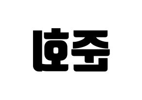 KPOP iKON(아이콘、アイコン) 구준회 (JU-NE) コンサート用　応援ボード・うちわ　韓国語/ハングル文字型紙 左右反転