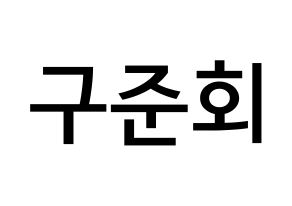 KPOP iKON(아이콘、アイコン) 구준회 (ク・ジュンフェ, JU-NE) 無料サイン会用、イベント会用応援ボード型紙 通常