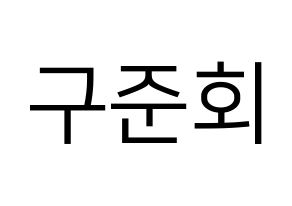 KPOP iKON(아이콘、アイコン) 구준회 (JU-NE) プリント用応援ボード型紙、うちわ型紙　韓国語/ハングル文字型紙 通常