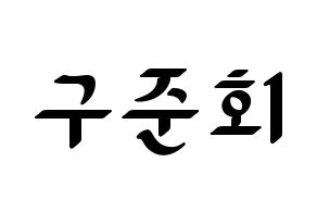 KPOP iKON(아이콘、アイコン) 구준회 (JU-NE) 応援ボード ハングル 型紙  通常