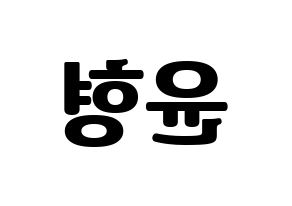 KPOP iKON(아이콘、アイコン) 송윤형 (SONG) コンサート用　応援ボード・うちわ　韓国語/ハングル文字型紙 左右反転