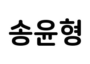 KPOP iKON(아이콘、アイコン) 송윤형 (ソン・ユンヒョン, SONG) k-pop アイドル名前　ボード 言葉 通常