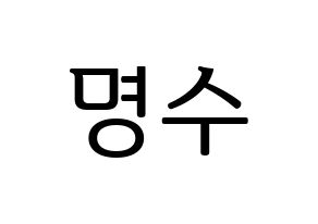 KPOP INFINITE(인피니트、インフィニット) 엘 (エル) プリント用応援ボード型紙、うちわ型紙　韓国語/ハングル文字型紙 通常