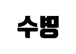 KPOP INFINITE(인피니트、インフィニット) 엘 (エル) コンサート用　応援ボード・うちわ　韓国語/ハングル文字型紙 左右反転