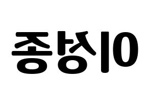 KPOP INFINITE(인피니트、インフィニット) 성종 (ソンジョン) コンサート用　応援ボード・うちわ　韓国語/ハングル文字型紙 左右反転