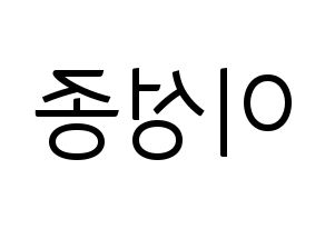 KPOP INFINITE(인피니트、インフィニット) 성종 (ソンジョン) コンサート用　応援ボード・うちわ　韓国語/ハングル文字型紙 左右反転