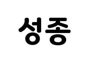 KPOP INFINITE(인피니트、インフィニット) 성종 (ソンジョン) 応援ボード・うちわ　韓国語/ハングル文字型紙 通常