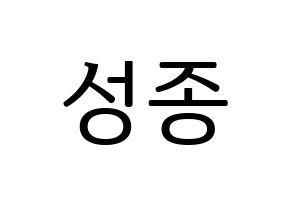 KPOP INFINITE(인피니트、インフィニット) 성종 (ソンジョン) プリント用応援ボード型紙、うちわ型紙　韓国語/ハングル文字型紙 通常