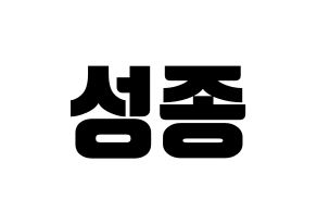 KPOP INFINITE(인피니트、インフィニット) 성종 (ソンジョン) コンサート用　応援ボード・うちわ　韓国語/ハングル文字型紙 通常