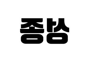 KPOP INFINITE(인피니트、インフィニット) 성종 (ソンジョン) コンサート用　応援ボード・うちわ　韓国語/ハングル文字型紙 左右反転