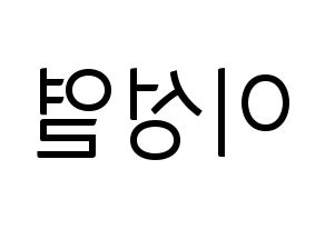 KPOP INFINITE(인피니트、インフィニット) 성열 (ソンヨル) コンサート用　応援ボード・うちわ　韓国語/ハングル文字型紙 左右反転