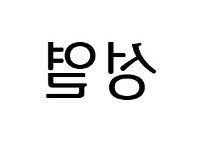 KPOP INFINITE(인피니트、インフィニット) 성열 (ソンヨル) プリント用応援ボード型紙、うちわ型紙　韓国語/ハングル文字型紙 左右反転