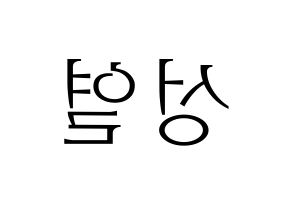 KPOP INFINITE(인피니트、インフィニット) 성열 (ソンヨル) 応援ボード・うちわ　韓国語/ハングル文字型紙 左右反転