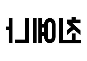 KPOP IZ*ONE(아이즈원、アイズワン) 최예나 (チェ・イェナ) 名前 応援ボード 作り方 左右反転