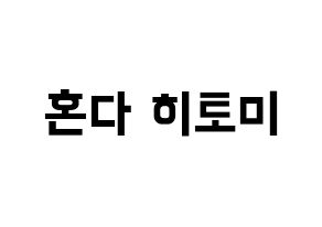 KPOP IZ*ONE(아이즈원、アイズワン) 혼다 히토미 (ホンダヒトミ) k-pop アイドル名前 ファンサボード 型紙 通常