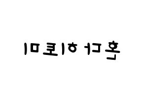 KPOP IZ*ONE(아이즈원、アイズワン) 혼다 히토미 (ホンダヒトミ) 名前 応援ボード 作り方 左右反転