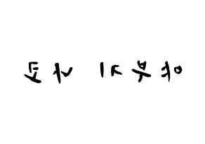 KPOP IZ*ONE(아이즈원、アイズワン) 야부키 나코 (矢吹奈子, ヤブキナコ) 応援ボード、うちわ無料型紙、応援グッズ 左右反転