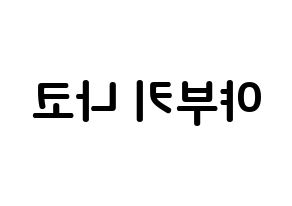 KPOP IZ*ONE(아이즈원、アイズワン) 야부키 나코 (矢吹奈子, ヤブキナコ) k-pop アイドル名前　ボード 言葉 左右反転