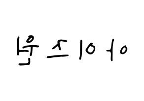 KPOP IZ*ONE(아이즈원、アイズワン) 応援ボード ハングル 型紙  左右反転