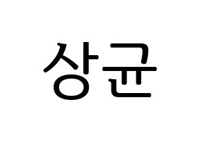 KPOP JBJ95(JBJ95、ジェイビージェークオ) 김상균 (キム・サンギュン) プリント用応援ボード型紙、うちわ型紙　韓国語/ハングル文字型紙 通常