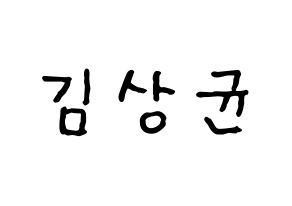 KPOP JBJ95(JBJ95、ジェイビージェークオ) 김상균 (キム・サンギュン) k-pop アイドル名前 ファンサボード 型紙 通常