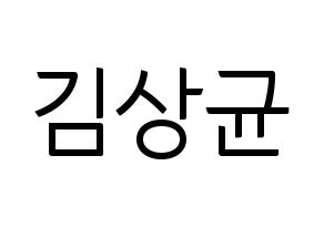 KPOP JBJ95(JBJ95、ジェイビージェークオ) 김상균 (キム・サンギュン) コンサート用　応援ボード・うちわ　韓国語/ハングル文字型紙 通常