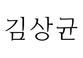 KPOP JBJ95(JBJ95、ジェイビージェークオ) 김상균 (キム・サンギュン) 応援ボード・うちわ　韓国語/ハングル文字型紙 通常