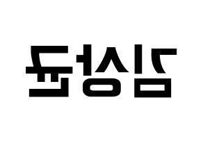 KPOP JBJ95(JBJ95、ジェイビージェークオ) 김상균 (キム・サンギュン) k-pop アイドル名前 ファンサボード 型紙 左右反転