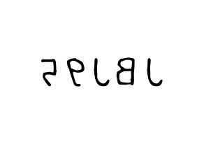 KPOP JBJ95(JBJ95、ジェイビージェークオ) 応援ボード ハングル 型紙  左右反転
