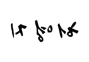 KPOP KARA(카라、カラ) 허영지 (ホ・ヨンジ, ホ・ヨンジ) 応援ボード、うちわ無料型紙、応援グッズ 左右反転