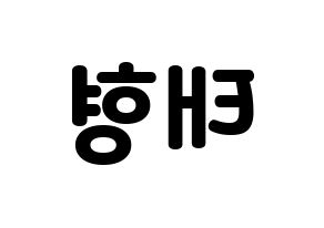 KPOP KARD(카드、カード) 제이셉 (J.seph) 応援ボード・うちわ　韓国語/ハングル文字型紙 左右反転