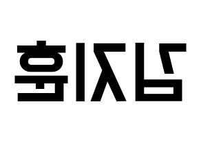 KPOP KNK(크나큰、クナクン) 김지훈 (ジフン) 名前 応援ボード 作り方 左右反転