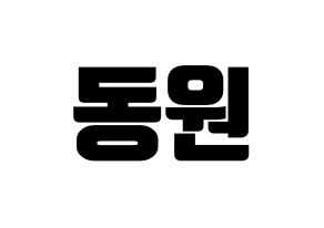 KPOP KNK(크나큰、クナクン) 이동원 (ドンウォン) コンサート用　応援ボード・うちわ　韓国語/ハングル文字型紙 通常